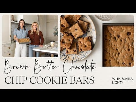 Sheet Pan Dessert | Brown Butter Chocolate Chip Cookie Bars | Around the Table feat. Maria Lichty thumbnail