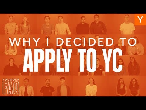 50 Founders Share Why They Applied To Y Combinator thumbnail