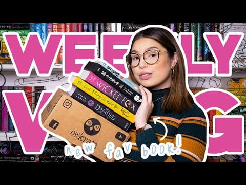 weekly reading vlog | wicked fox, new glasses, owlcrate unboxing and more! thumbnail