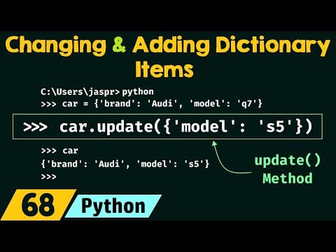 Changing and Adding Dictionary Items in Python thumbnail