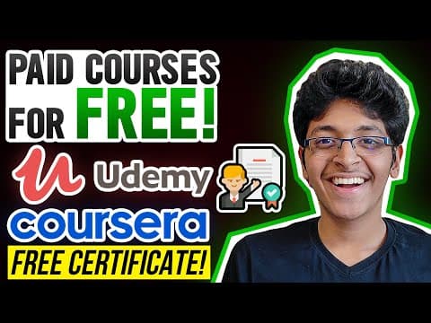 How to Get Paid Courses for Free on Udemy and Coursera? thumbnail