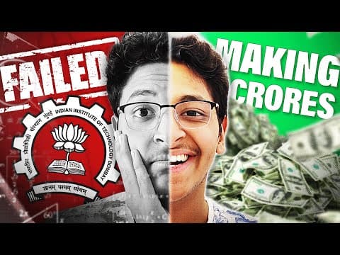 How Did Ishan Sharma Go from IIT JEE Failure to Making 3 Crores at 20? thumbnail