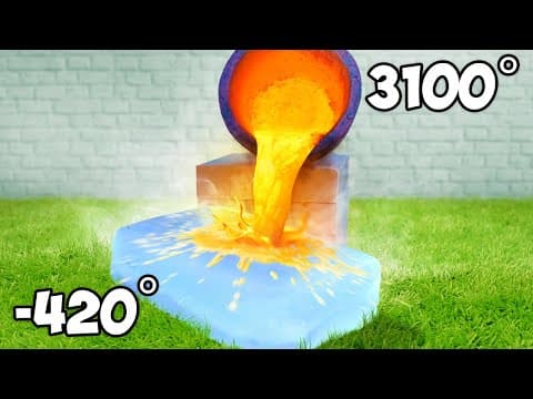 Molten Lava Vs Giant Ice Block Experiment thumbnail