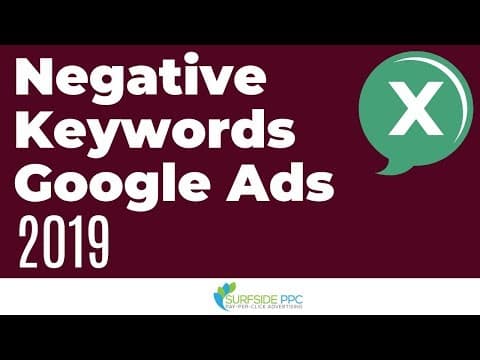 Google Ads Negative Keywords for Search & Display Campaigns and Negative Keyword Lists thumbnail