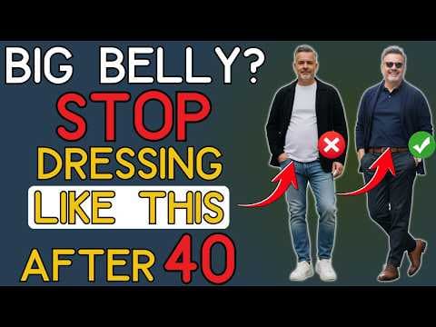 How to Dress with a Big Belly – 3 Outfit Rules That Always Work | 40+ Men's Fashion thumbnail
