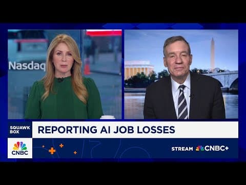 Sen. Warner on AI job losses: Recent college grad unemployment could hit 25% if we do nothing thumbnail
