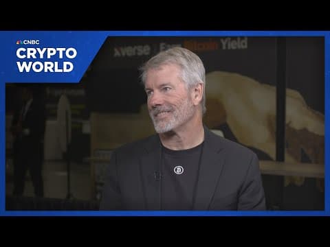Watch CNBC's full interview with Strategy's Michael Saylor from Bitcoin 2025 thumbnail