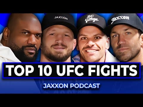 TOP 10 UFC FIGHTS OF ALL TIME with Rampage Jackson, Bear Degidio, TJ Dillashaw, Luke Rockhold thumbnail