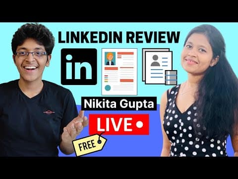 🔴LinkedIn Profile Review | Do this to Get Internships and Freelance Clients thumbnail
