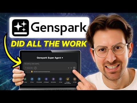 Genspark's Super AI Agent is INSANE thumbnail