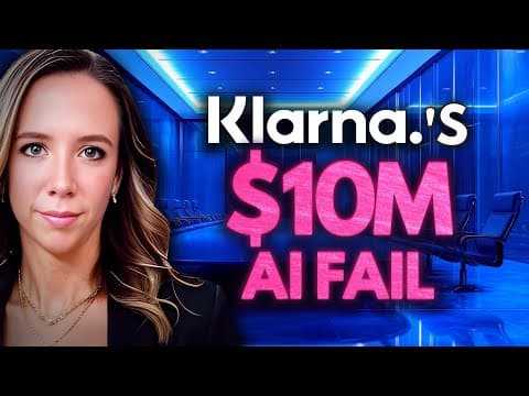 Why Klarna's $10M AI Bet Failed (and First Movers' Formula That Works) thumbnail