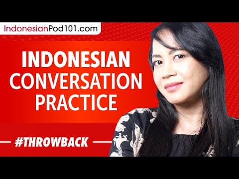 Indonesian Conversation Practice - Improve Speaking Skills thumbnail