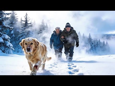 Elderly Couple Trapped in Blizzard Follows Injured Dog — They End Up at a Hidden Mansion in the Snow thumbnail