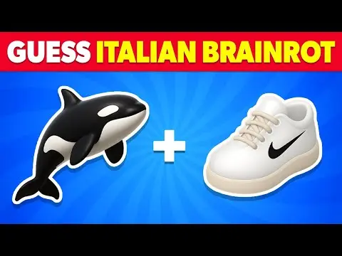 Guess the Italian Brainrot Memes by Emoji 🧠😎🐋 Brainrot Quiz thumbnail
