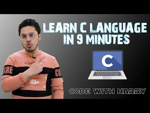 C Language in 9 Minutes (in Hindi) 🔥 thumbnail