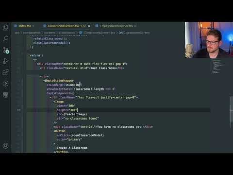 refactoring my react code by making an empty state wrapper component thumbnail
