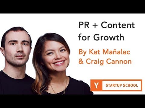 PR + Content for Growth by Kat Mañalac and Craig Cannon thumbnail