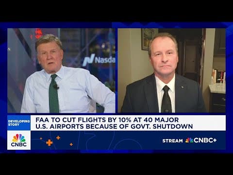 FAA's 10% flight cuts 'is the right thing to do', says Capt. Dennis Tajer thumbnail