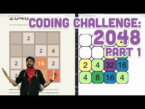 Coding Challenge #94: 2048 - Part 1 thumbnail