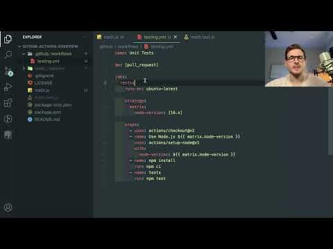 How to setup a CI/CD pipeline using Github Actions by running automated jest unit tests thumbnail