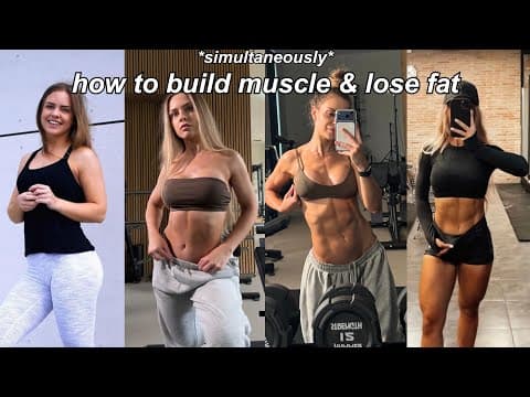 HOW I burn fat AND build muscle *at the same time* (body recomp) thumbnail