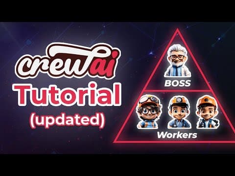 CrewAI Tutorial for Beginners: Learn How To Use Latest CrewAI Features thumbnail