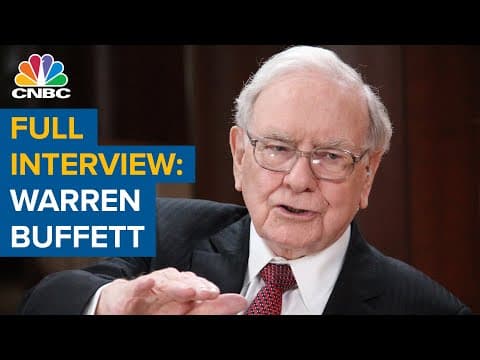 Watch CNBC's full interview with Berkshire Hathaway CEO Warren Buffett thumbnail