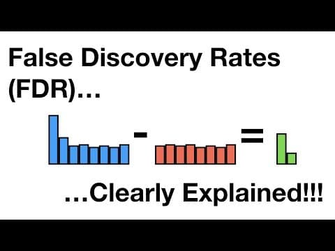 False Discovery Rates, FDR, clearly explained thumbnail