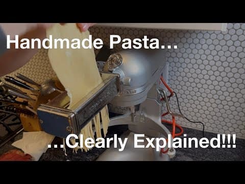 Handmade Pasta, Clearly Explained!!! thumbnail