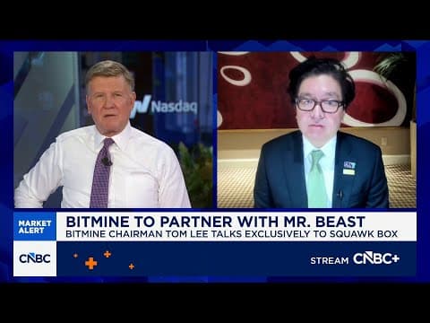 Bitmine's Tom Lee on $200M Beast Industries investment: An evolution of digital platforms and money thumbnail
