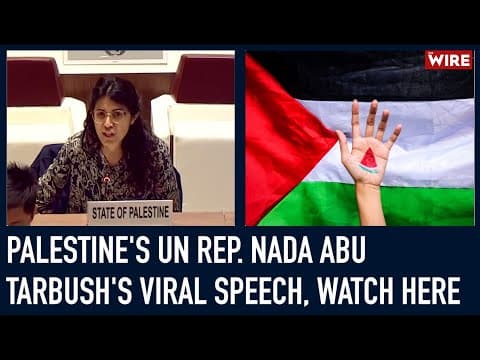"Together, We Will Not Allow This To Happen" | Palestine's UN Rep. Nada Abu Tarbush's Viral Speech thumbnail