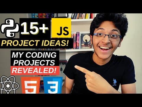 15+ BEST PROJECT IDEAS TO LEARN TO CODE🔥 | Revealing My Project Portfolio! thumbnail