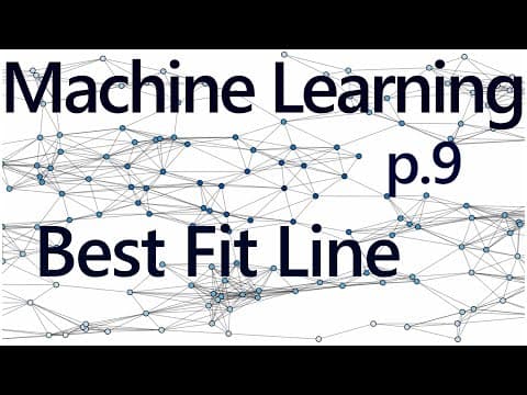 How to program the Best Fit Line - Practical Machine Learning Tutorial with Python p.9 thumbnail