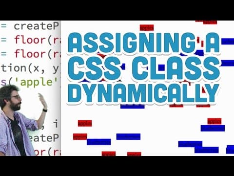 8.13: Assigning a CSS Class Dynamically - p5.js Tutorial thumbnail