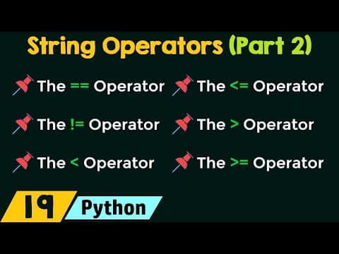 String Operators in Python (Part 2) thumbnail