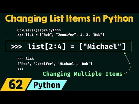 Changing List Items in Python thumbnail
