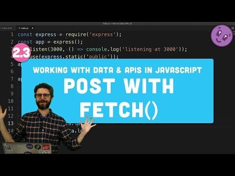 How to Send HTTP POST Requests Using fetch() in JavaScript thumbnail