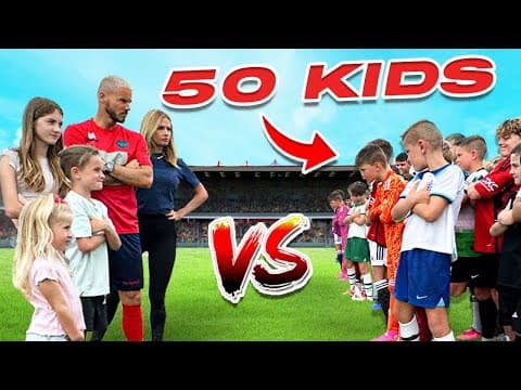 WINGROVE’S VS 50 KIDS! *EPIC FOOTBALL MATCH* thumbnail
