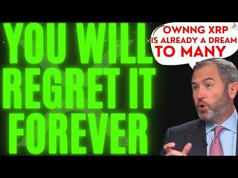Selling Your XRP Is Not WORTH IT! If You Own Any XRP...You MUST Hear This! Don't Make This MISTAKE! thumbnail