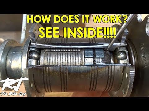 Coaster Brake Hub - What's Inside? How Does It Work? Cutaway View! thumbnail