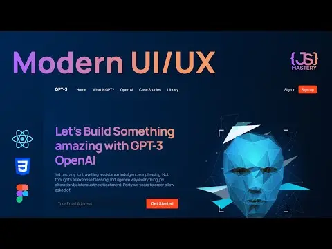 Build and Deploy a Fully Responsive Modern UI/UX Website in React JS thumbnail