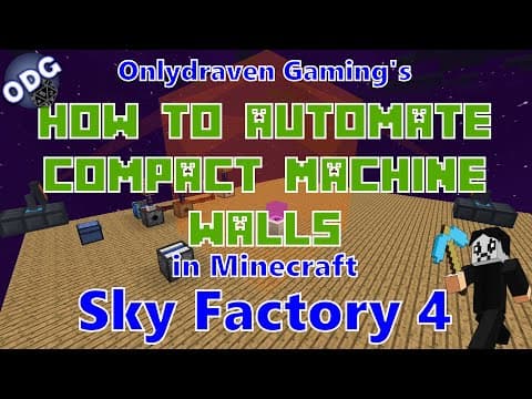 How to Automate Compact Machine Wall Creation in Minecraft thumbnail