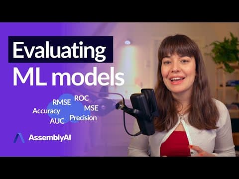 How to evaluate ML models | Evaluation metrics for machine learning thumbnail