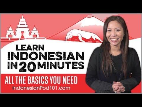 Learn Indonesian in 20 Minutes - ALL the Basics You Need thumbnail
