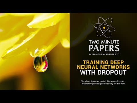 Training Deep Neural Networks With Dropout | Two Minute Papers #62 thumbnail