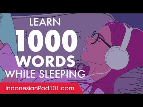 Indonesian Conversation: Learn while you Sleep with 1000 words thumbnail