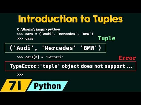 Introduction to Tuples in Python thumbnail