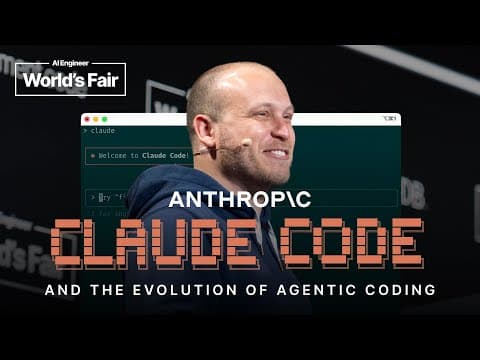 Claude Code & the evolution of agentic coding โ Boris Cherny, Anthropic thumbnail