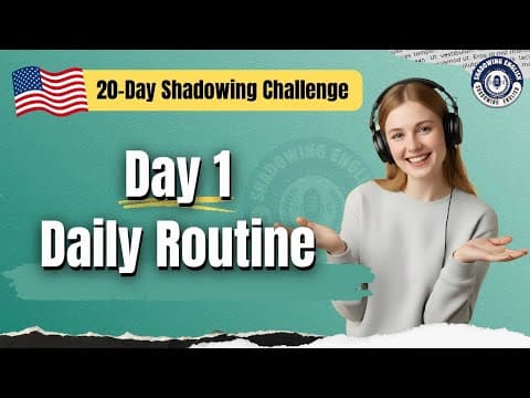 🔴 30 English Sentences for Daily Routine | Shadowing English Speaking Practice thumbnail