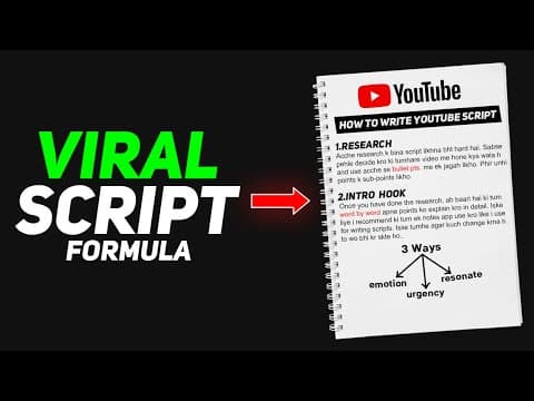 Write YouTube Script Like This & Get 2X Watch Time! 😏 thumbnail